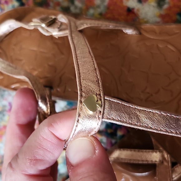 Kate Spade rose gold t-strap sandals - Picture 13 of 14